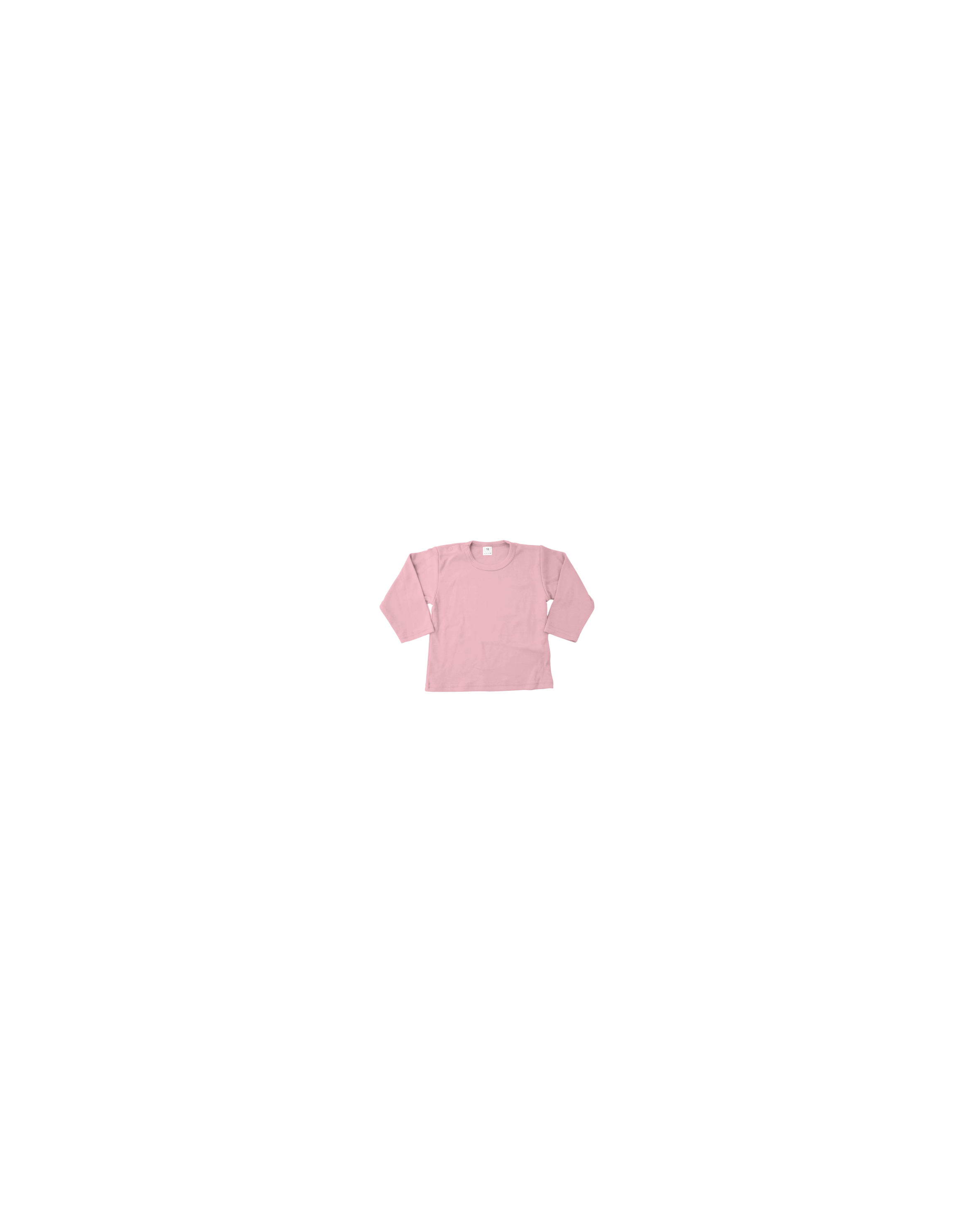 Blanco :: T-Shirts T-Shirt Lange Mouw :: Lange Mouw T-shirt - Licht Roze